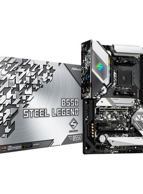 ASRock B550 Steel Legend Desktop PC Motherboard B550 Socket