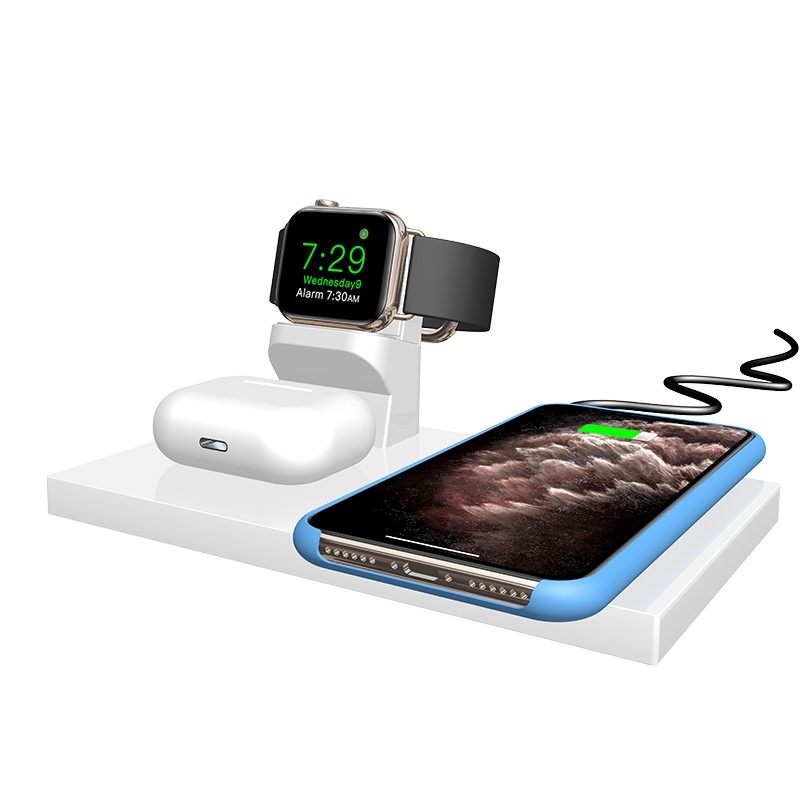 QI 3 in 1 Wireless Charger For iPhone 11 pro max samsung hu