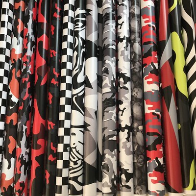 18 Kinds 7 Sizes Red Black Grey White Camo Vinyl Camouflage