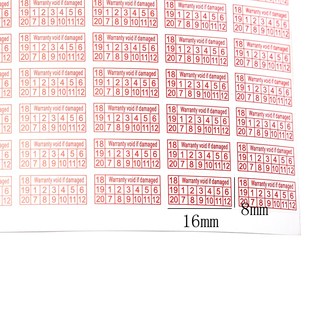 200pcs 2018 2020 shredded paper Warranty Void If Damaged Pr