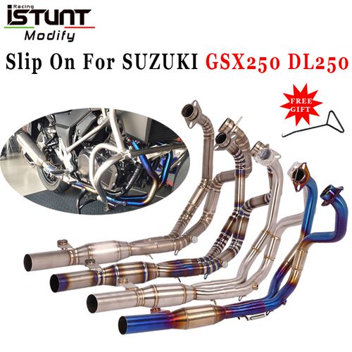 Slip on Full System Motorcycle Exhaust Escape For SUZUKI GSX