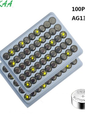 100PCS AG13 LR44 357A S76E G13 LR1154 Button Coin Cell Batte