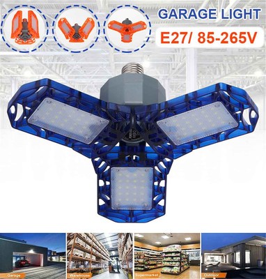 LED Garage Light 360 Degrees Deformable Ceiling Light For H