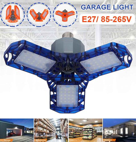 LED Garage Light 360 Degrees Deformable Ceiling Light For H