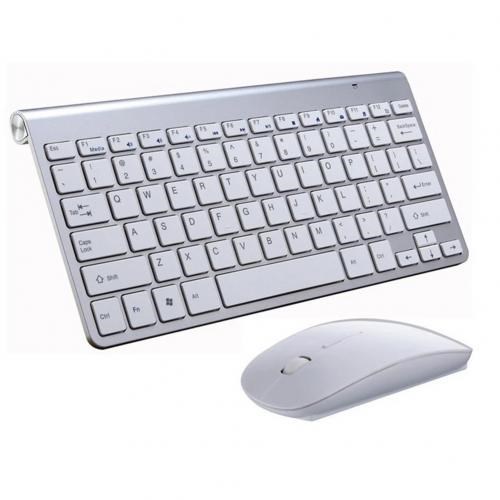 Mini Wireless Keyboard Mouse Set Waterproof 2.4G for Apple M