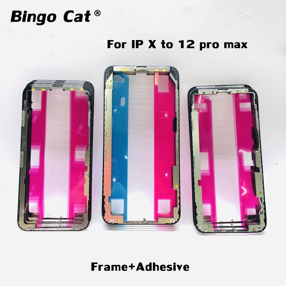 5pc Ori Quality Mobile Phone Frame Bezel with Adhesive Stic