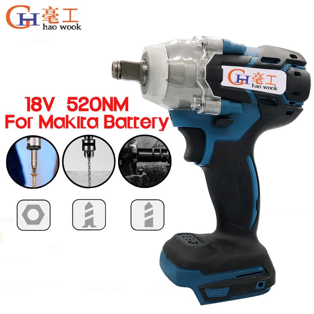 Haowook 18V 520 N.m Cordless Electric Screwdriver Speed Brus