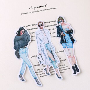 20 Pcs/Pack Cute Fashion Sexy Girl Decoracion Journal Stick