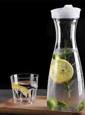 Plastic Water Pitcher Transparent Water Carafe for Coffee Ju