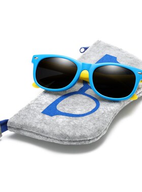 With Bag Rubber TR90 Children UV Polarized Sunglasses Kids