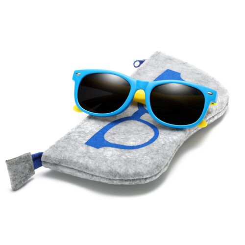 With Bag Rubber TR90 Children UV Polarized Sunglasses Kids