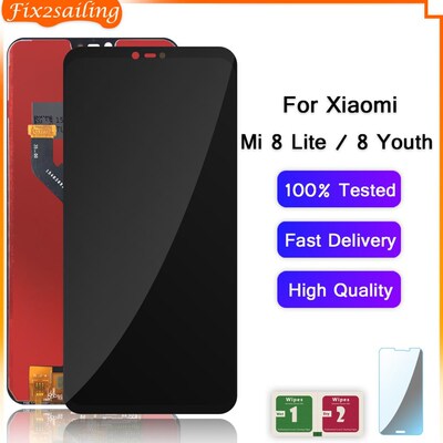 For Xiaomi Mi 8 Lite LCD Display Touch Screen Digitizer Asse