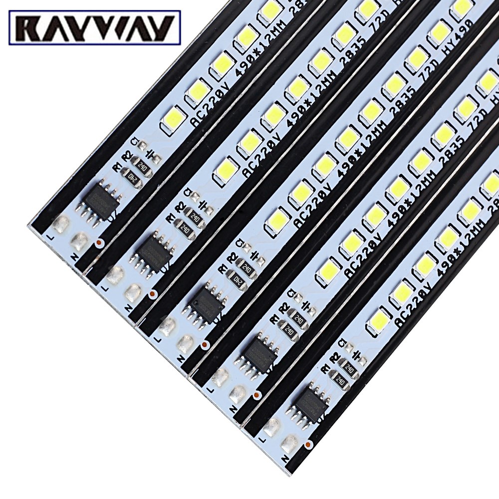 LED Bar Light AC220V High Brightness 8W 50cm  72LEDs 2835 LE