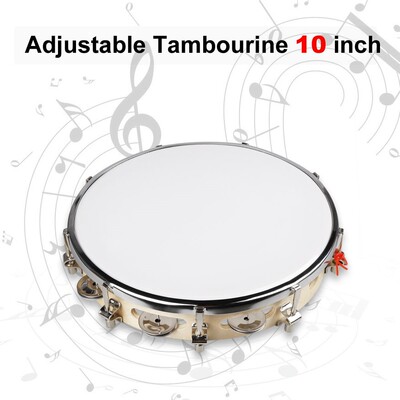 10'' Tambourine Capoeira Drum Pandeiro Hand Drum Tambourine