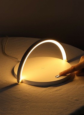 Fast Qi Wireless Charger Table Lamp for iPhone 8Plus X XR 1