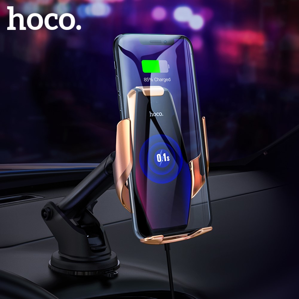 HOCO Wireless Car Charger Automatic Infrared Clip Air Vent