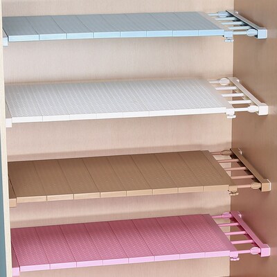 Adjustable Closet Organizer Storage Shelf Wall Mounted DIY