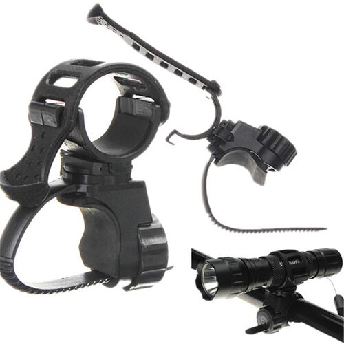 360 Degree Rotation Ajustable Bike Bicycle Flashlight Torch