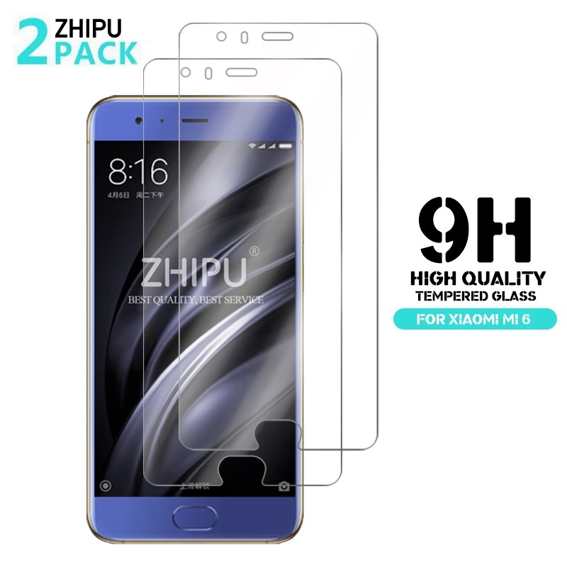 2 Pcs 2.5D 0.26mm 9H Premium Tempered Glass For Xiaomi Mi6 M