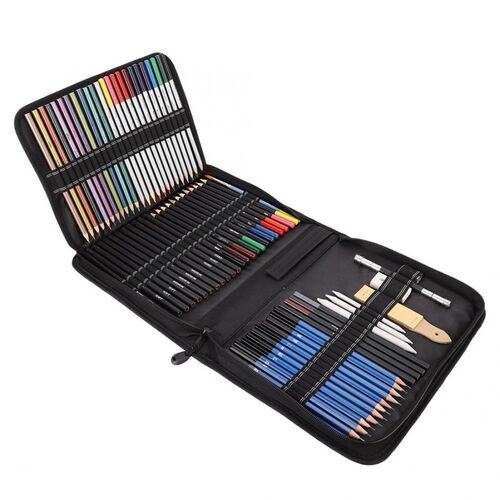 72pcs Sketching Drawing Pencils Set Art Charcoal Pencil Arti
