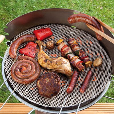 Non-Stick Frying Pan Pad Round Liner Sheet Barbecue Grill Ma