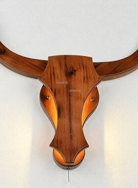 Modern LED Lighting  Head Solid Wood Decoration Wall Lig