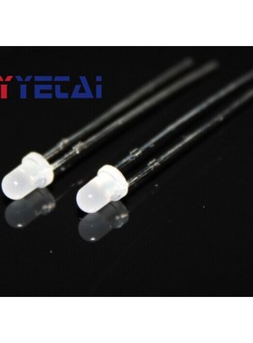 YYT 100PCS Edged foggy 3MM round head RGB colorful highlight