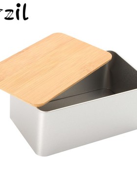 Small Vintage Iron Metal Bread Storage Box Bins Cake Sugar B