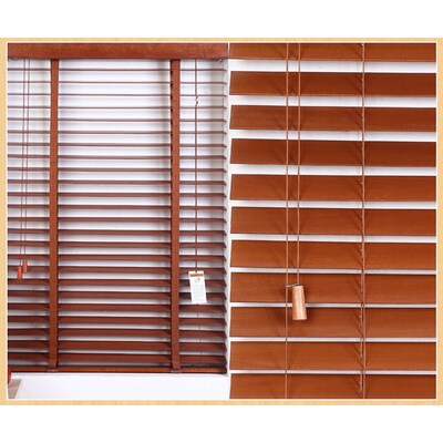 35mm Slats  Width Wooden Blinds Basswood Material With Diffe