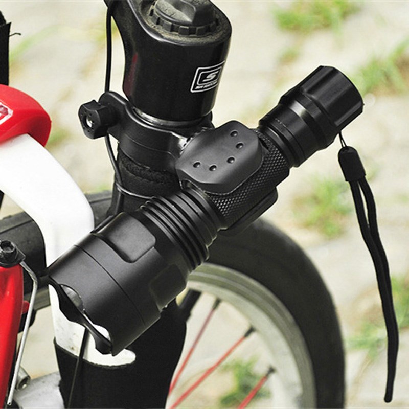 HOT niversal Bike Flashlight LED Torch Mount  360 Degree Rot图片
