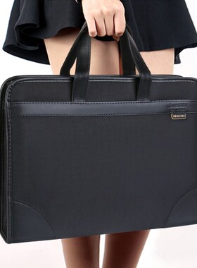 Document bag canvas office men's tote bag business multi la