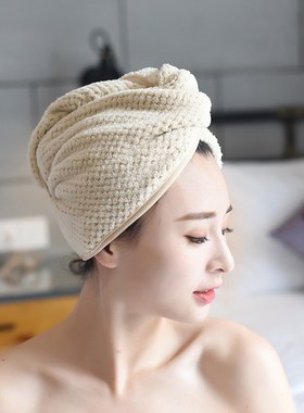 Microfiber Dry Hair Cap Super Absorbent Shower Cap With Butt