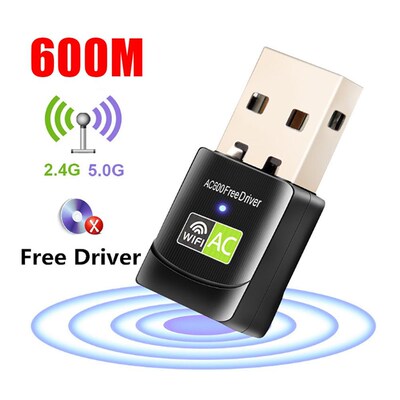 Free Driver SB Wifi Adapter 600Mbps Wi fi Adapter 5ghz Anten