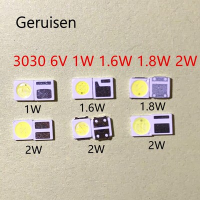 100pcs 3030 Backlight High Power LED DOBLE CHIPS 1w 1.5W 2w