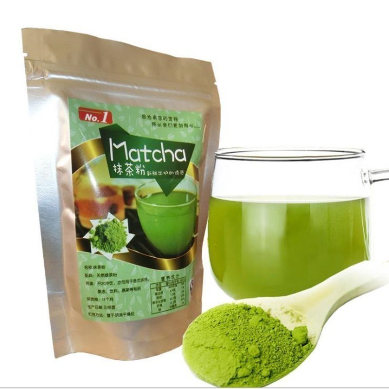 80g*5pcs=400g Organic Matcha Green tea Powder For Dessert Pa图片