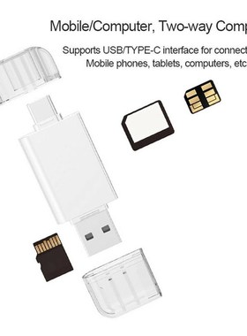 USB-C Type C to NM Nano Memory Card & TF Micro SD Card Reade