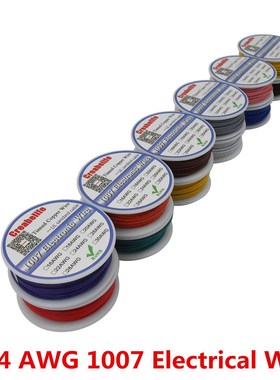 10m/ L 1007 24AWG 12 Colors Select  Spool Package Electrical