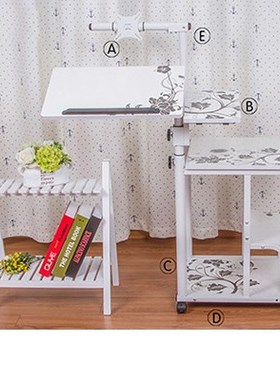 DesktoFoldable Computer Table Adjustable Portable Laptop Des