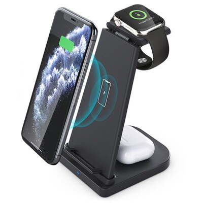 10W Fast Wireless Charger Stand For iPhone 11 XR X 8 Apple