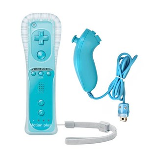 2 in1 Remote Controller for Nunchuck for Wiimote Built in Mo
