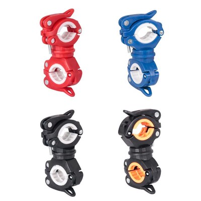 Rotation Adjustable Bike Front Lamp Bracket Flashlight Holde