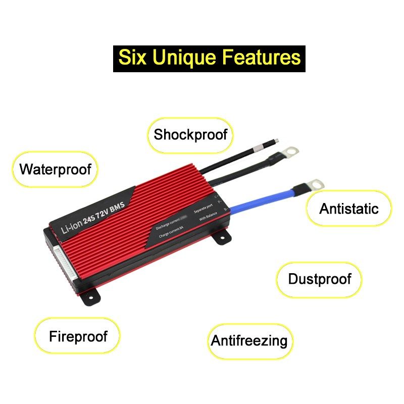20S 80A 100A 120A 150A 200A 250A PCM/PCB/BMS for 72V LiFePO4