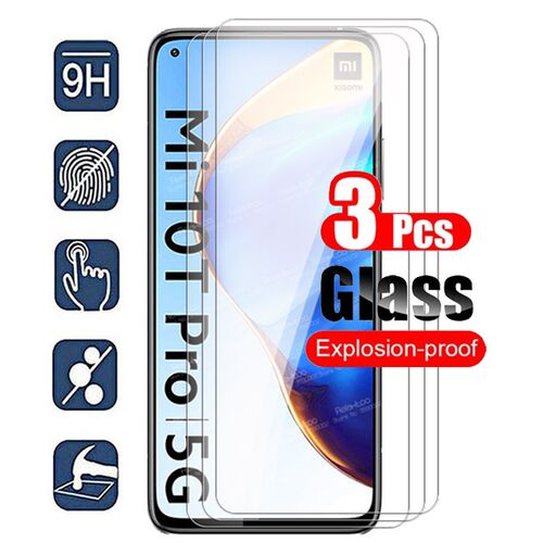 3pcs Tempered Glass For Xiaomi Mi 10T Pro Glass Xiomi 10Tpro