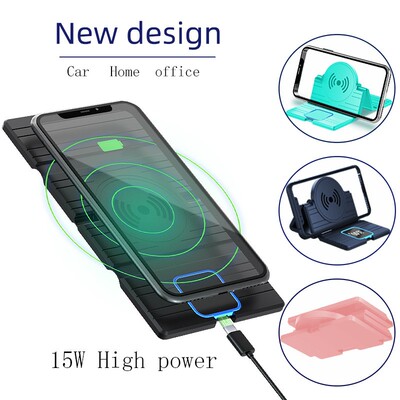 15W Wireless Charger Folding Car Home Office Wireless Charg