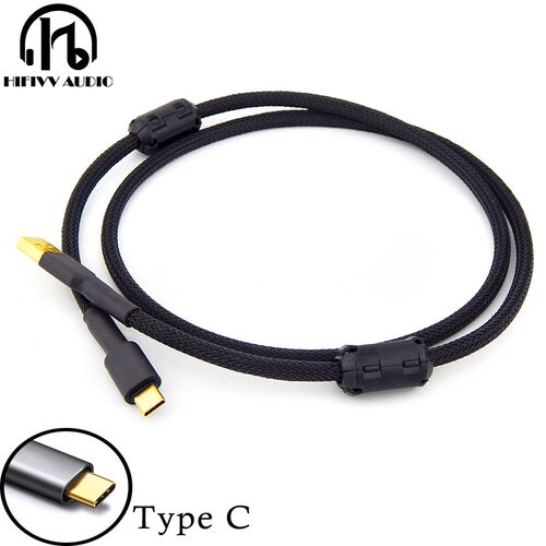 OTG usb line hifi USB cable Dual magnetic ring Gold-plated a