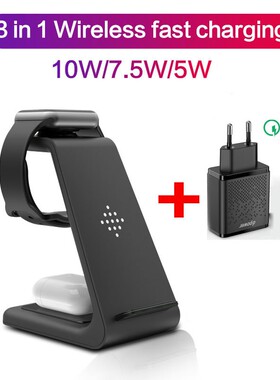 10W 3 in 1 Wireless Charger Stand For iPhone 11 Pro XR 8 Sa