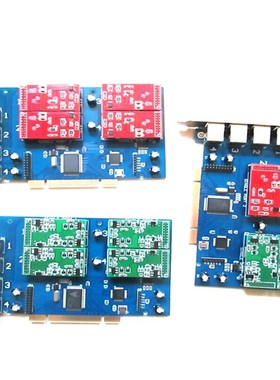 Asterisk 4 Port FXO FXS PCI Card for Voip IP PBX Digium TDM4