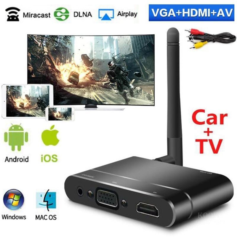 Mirascreen X6W Car Miracast Airplay Wireless HDMI + VGA + R