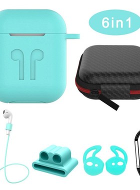 Pretty 2/6in1 Case For airpods 1 2 case cute Anti lost spor