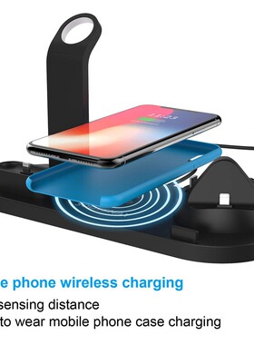 FDGAO 4 in 1 Wireless Charging Stand For Apple Watch 6 5 4